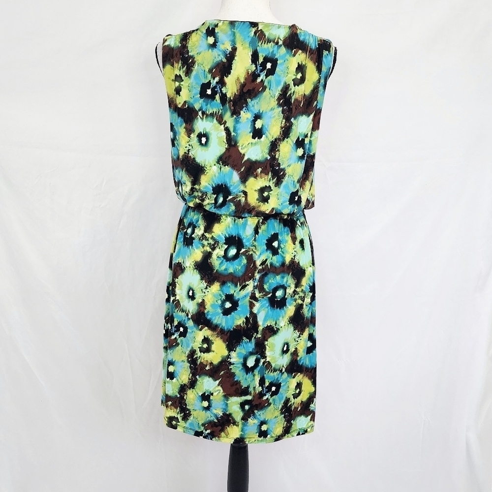 Style & Co. Waterfall Draped Sleeveless Blouson Cocktail Dress - Picture 2 of 4